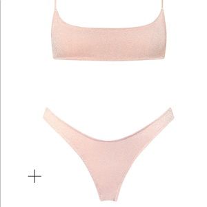 Never Worn: MICA - BLUSH Triangl bikini set